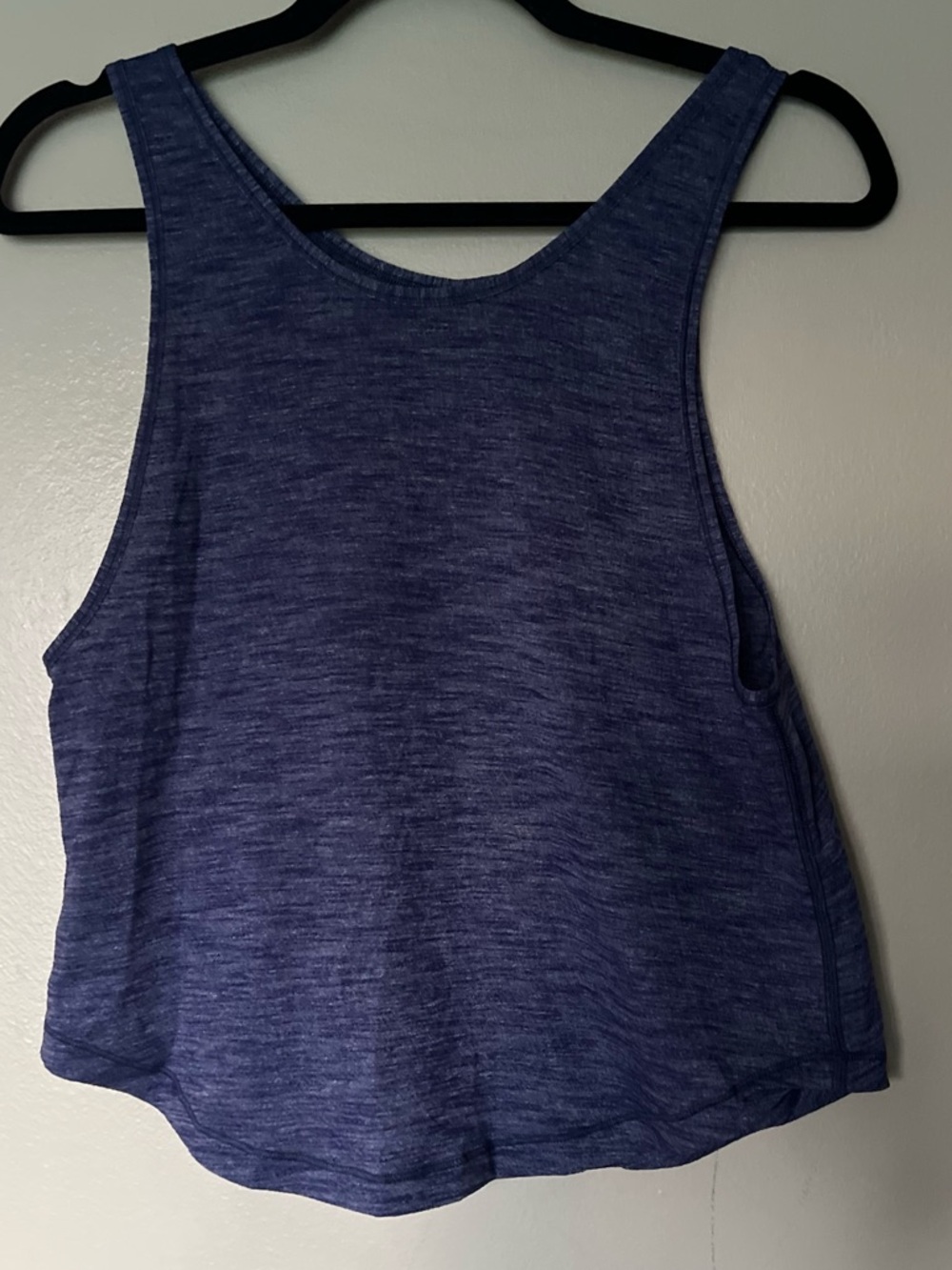lululemon athletica Heathered Navy Blue Racerback Tank